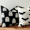 Tufted throw pillow cover, Halloween and fall dÃ©cor