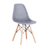 Set of 4 Modern Style Dining Chair, Shell Lounge Plastic Chair for Kitchen, Dining, Bedroom