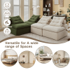 [NEW ARRIVED] [VIDEO PROVIDED]Modular Sofa,No Armrests,At will DIY,Corduroy ,Neck Pillow-Back Lounge Sofa Chair,Reading Nook, or Apartment Living