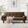 fabric sofa, medieval love seat sofa furniture, with pillows, living room button tufted sofa, pull point design