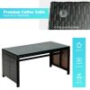 4 Pieces Patio Rattan Cushioned Furniture Set