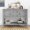 Cambridge Series Ample Storage Vintage Console Table with Four Small Drawers and Bottom Shelf for Living Rooms,Entrances and Kitchens