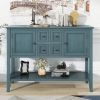Cambridge Series Ample Storage Vintage Console Table with Four Small Drawers and Bottom Shelf for Living Rooms,Entrances and Kitchens