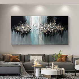 Handmade Oil Painting Abstract Texture Oil Painting On Canvas Large Wall Art Original White Painting Minimalist Art Custom Painting Modern Living Room (Style: 1.0, size: 40x80cm)
