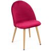 Accent Living Dining Room Velvet  Chair Club Leisure Guest Lounge Bedroom Upholstered Chair with Gold Metal Legs set of 2