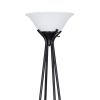 69" Metal Etagere Floor Lamp;  Charcoal Finish