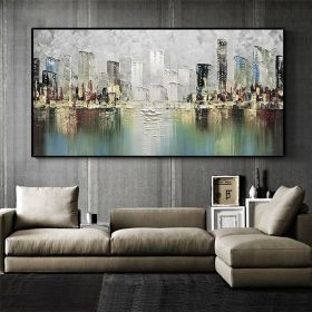 Abstract Art Modern Painting Wall decor painting big size oil on canvas Handmade artwork wall painting living room (size: 60x90cm)