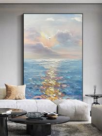 Modern Abstract Wall Art Canvas Painting Beach Surf Landscape Poster Art Prints Suitable For Living Room Home Decor (size: 90x120cm)