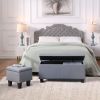 [VIDEO] Large Storage Ottoman Bench Set, 3 in 1 Combination Ottoman, Tufted Ottoman Linen Bench for Living Room, Entryway, Hallway