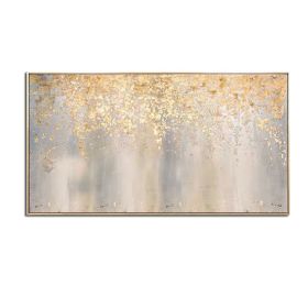 Top Selling Handmade Abstract Oil Painting Wall Art Modern Minimalist Bright Color Gold Foil Picture Canvas Home Decor For Living Room Bedroom No Fram (size: 90x120cm)