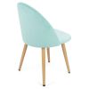 Accent Living Dining Room Velvet  Chair Club Leisure Guest Lounge Bedroom Upholstered Chair with Gold Metal Legs set of 2