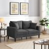 57 " High Resilience Loveseat Sofa, Wooden Frame 2 Seat Sofa, Comfy , Small Space Saving Modern Upholstered Sofa