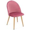 Accent Living Dining Room Velvet  Chair Club Leisure Guest Lounge Bedroom Upholstered Chair with Gold Metal Legs set of 2