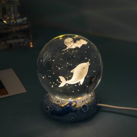 Stars And Seas; Ocean Series Crystal Ball Ornaments; Night Lights; Bedroom Desktop Decorations; Creative Birthday Gifts (Items: Lazy Sea Turtle)