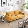 74" High Resilience three seater Sofa, Wooden Frame 3 Seat Sofa, Comfy, Modern Upholstered Sofa, Living Room Bedroom Apartment