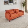 Corduroy, Modern Sofa With Two Pillows, Suitable For Living Room, Lounge