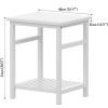 WTZ Nightstand, End Table, Bamboo Night Stand Bedside Table, Side Table for Bedroom Living Room Lounge, Space Saving, Easy to Assemble, NS-537 (1 Pack