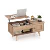 Lift Top Coffee Table with Storage and Hidden Compartment