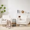 [Video]360Â° Modern Swivel Accent Chairs set of 2,30" W Teddy Sherpa Round Armchair,Thick Padded Lounge Sofa,Upholstered Comfy Barrel Chair
