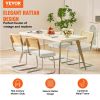 VEVOR Rattan Dining Chairs Set of 4, Mid Century Modern Dining Chair, Upholstered Velvet Accent Chair with Rattan Back