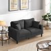 57 " High Resilience Loveseat Sofa, Wooden Frame 2 Seat Sofa, Comfy , Small Space Saving Modern Upholstered Sofa