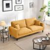 74" High Resilience three seater Sofa, Wooden Frame 3 Seat Sofa, Comfy, Modern Upholstered Sofa, Living Room Bedroom Apartment