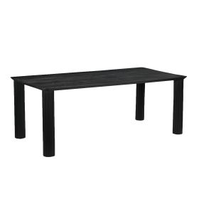 SANGRA-79" DINING TABLE (Color: Black)