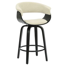 HOLT-26" COUNTER STOOL (Color: Beige_Black)