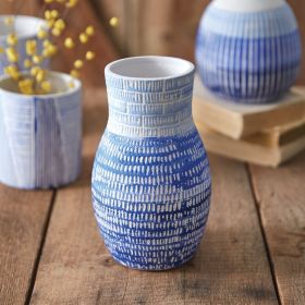 Blue Lagoon Vase (Option: Bouquet)