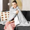 Heated Electric Sherpa Throw Blanket in
