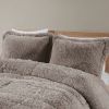 Soft Sherpa Faux Fur 3-Piece Comforter Set with Pillow Shams