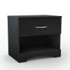 Modern 1 Drawer Nightstand End Side Table Storage in