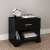 Modern 1 Drawer Nightstand End Side Table Storage in